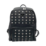 エム・シー・エム MCM スタッズ バックバック ブラック PVC メンズ リュック・デイパック