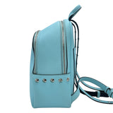 エム・シー・エム MCM スタッズバックバックミニ ライトブルー レザー レディース リュック・デイパック