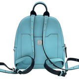 エム・シー・エム MCM スタッズバックバックミニ ライトブルー レザー レディース リュック・デイパック