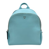 エム・シー・エム MCM スタッズバックバックミニ ライトブルー レザー レディース リュック・デイパック