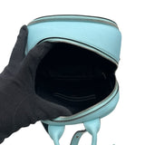 エム・シー・エム MCM スタッズバックバックミニ ライトブルー レザー レディース リュック・デイパック