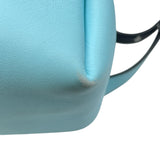 エム・シー・エム MCM スタッズバックバックミニ ライトブルー レザー レディース リュック・デイパック