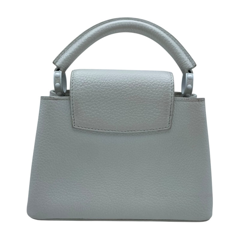 ルイ・ヴィトン LOUIS VUITTON カプシーヌMINI M53960 ホワイト トリヨン レディース ショルダーバッグ