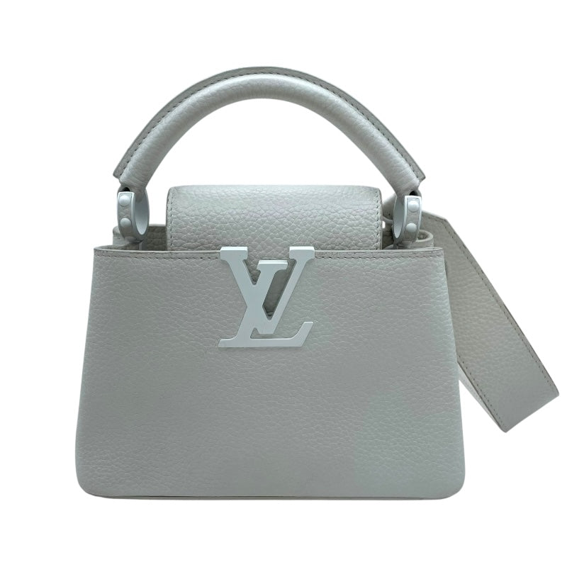 ルイ・ヴィトン LOUIS VUITTON カプシーヌMINI M53960 ホワイト トリヨン レディース ショルダーバッグ