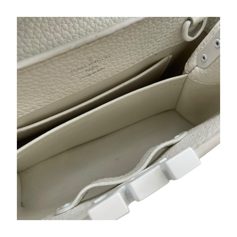 ルイ・ヴィトン LOUIS VUITTON カプシーヌMINI M53960 ホワイト トリヨン レディース ショルダーバッグ