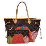 ルイ・ヴィトン LOUIS VUITTON ネヴァーフルMM 草間彌生コラボ M46468 ブラウン モノグラム・パンプキン レディース トートバッグ