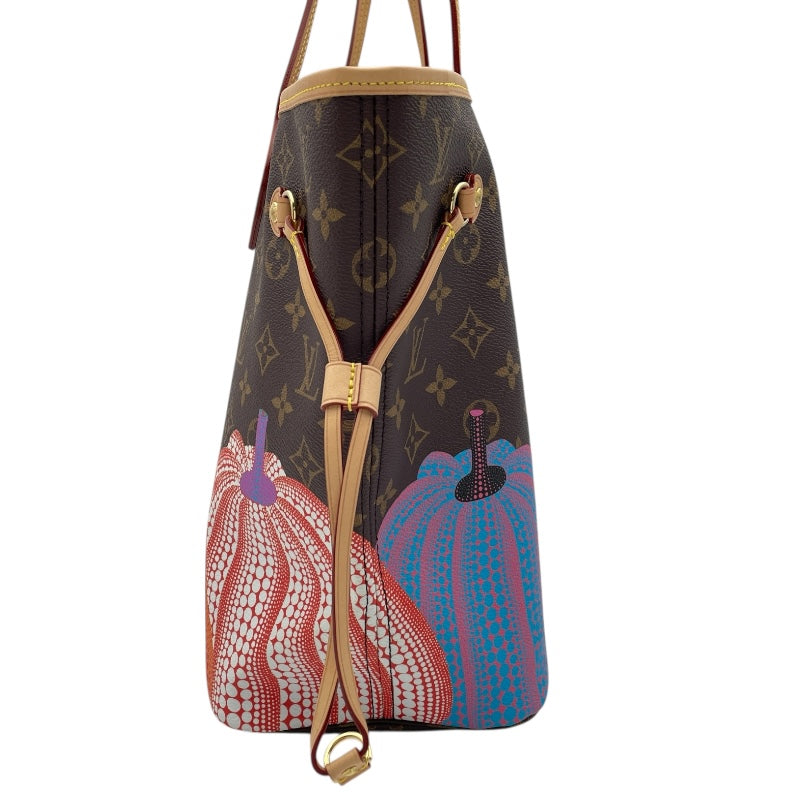 ルイ・ヴィトン LOUIS VUITTON ネヴァーフルMM 草間彌生コラボ M46468 ブラウン モノグラム・パンプキン レディース トートバッグ