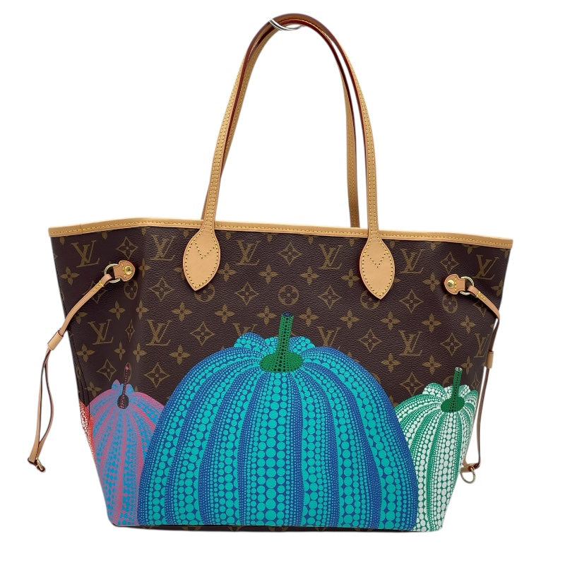 ルイ・ヴィトン LOUIS VUITTON ネヴァーフルMM 草間彌生コラボ M46468 ブラウン モノグラム・パンプキン レディース トートバッグ