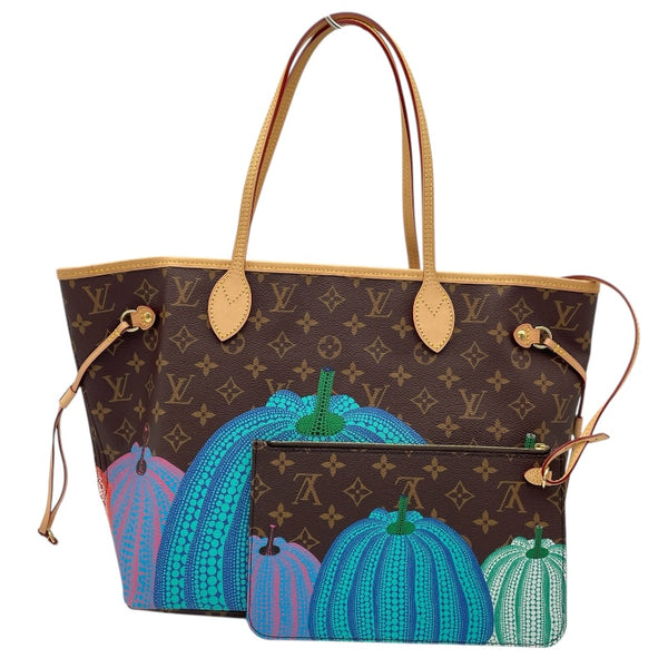ルイ・ヴィトン LOUIS VUITTON ネヴァーフルMM 草間彌生コラボ M46468 ブラウン モノグラム・パンプキン レディース トートバッグ