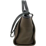 シャネル CHANEL ドーヴィルMM A67001 ブラウン SV金具 キャンバス レディース ハンドバッグ