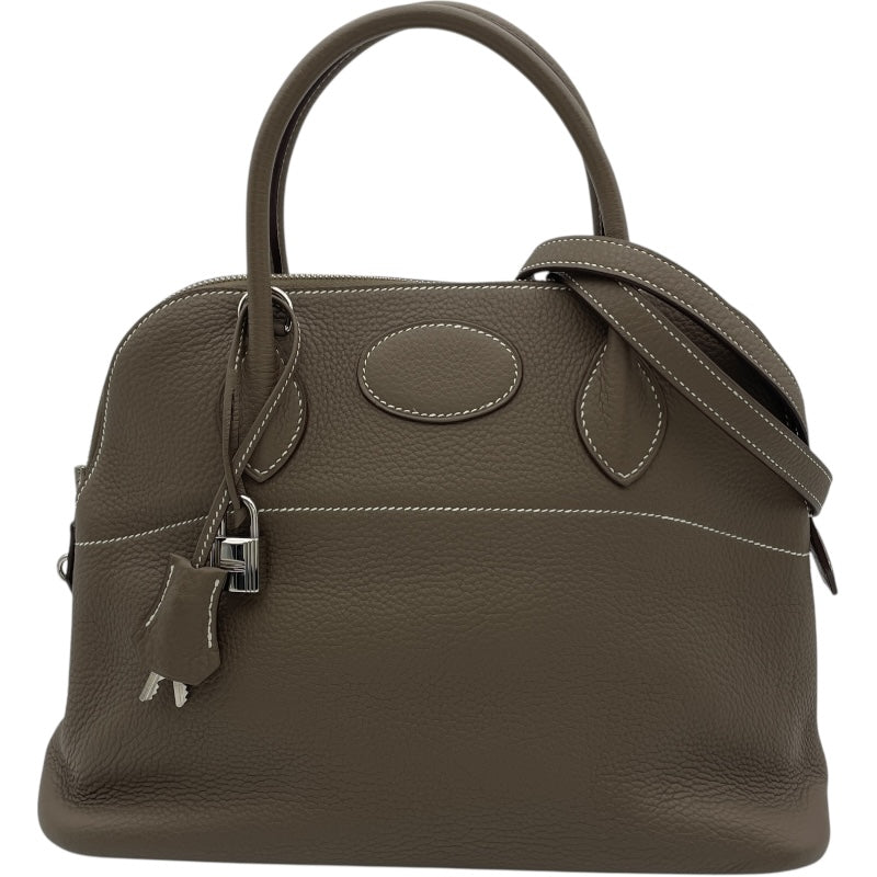 エルメス HERMES ボリード31 □K刻 エトゥープ SV金具 トリヨン