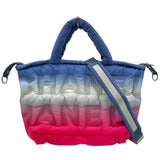 シャネル CHANEL ドゥドーヌバッグ 25番台 ブルー ナイロン レディース トートバッグ