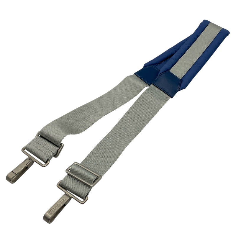 シャネル CHANEL ドゥドーヌバッグ 25番台 ブルー ナイロン レディース トートバッグ