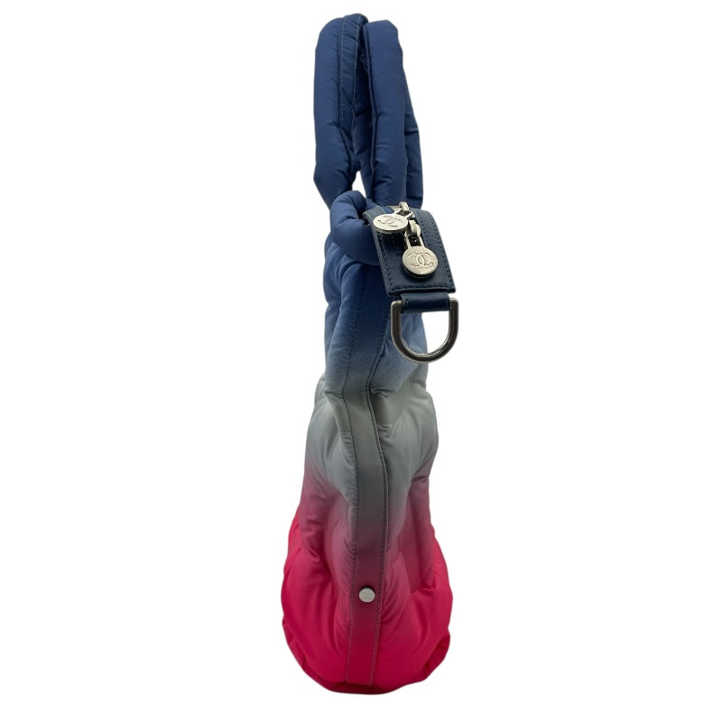 シャネル CHANEL ドゥドーヌバッグ 25番台 ブルー ナイロン レディース トートバッグ