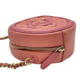 シャネル CHANEL CCフィリグリーチェーンポシェット AP0365 28番台 ピンク GD金具 キャビアスキン レディース ショルダーバッグ