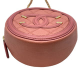 シャネル CHANEL CCフィリグリーチェーンポシェット AP0365 28番台 ピンク GD金具 キャビアスキン レディース ショルダーバッグ