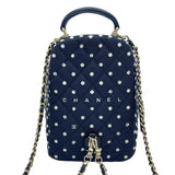 シャネル CHANEL マトラッセバックバック AP3753 ランダムシリアル ネイビー GD金具 キャンバス レディース リュック・デイパック