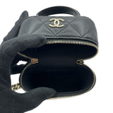 シャネル CHANEL スマホチェーンバッグ AP2084 31番台 ブラック GD金具 ラム レディース ショルダーバッグ