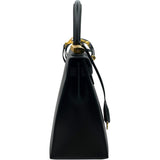 エルメス HERMES ケリー28 外縫い Z刻 ブラック GD金具 エプソン レディース ハンドバッグ