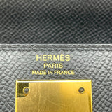 エルメス HERMES ケリー28 外縫い Z刻 ブラック GD金具 エプソン レディース ハンドバッグ