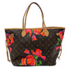ルイ・ヴィトン LOUIS VUITTON ネヴァーフルMM M48613 ブラウン モノグラム・ローズ レディース トートバッグ