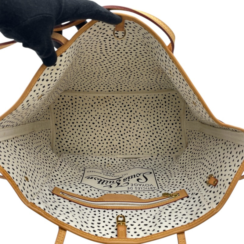 ルイ・ヴィトン LOUIS VUITTON ネヴァーフルMM 草間彌生コラボ M40684 ブラウン モノグラム・ヴェーブ レディース トートバッグ