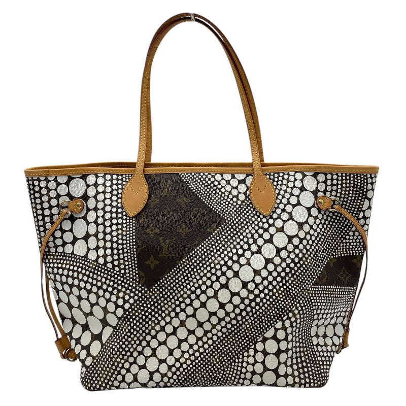 ルイ・ヴィトン LOUIS VUITTON ネヴァーフルMM 草間彌生コラボ M40684 ブラウン モノグラム・ヴェーブ レディース トートバッグ