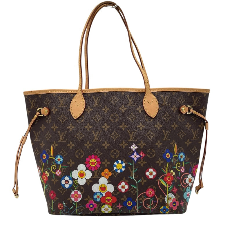ルイ・ヴィトン LOUIS VUITTON ネヴァーフルMM 村上隆コラボ M13271 ブラウン モノグラムキャンバス レディース トートバッグ