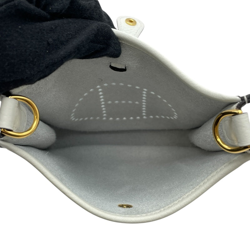 エルメス HERMES エヴリンTPM B刻 ニューホワイト GD金具 トリヨン レディース ショルダーバッグ