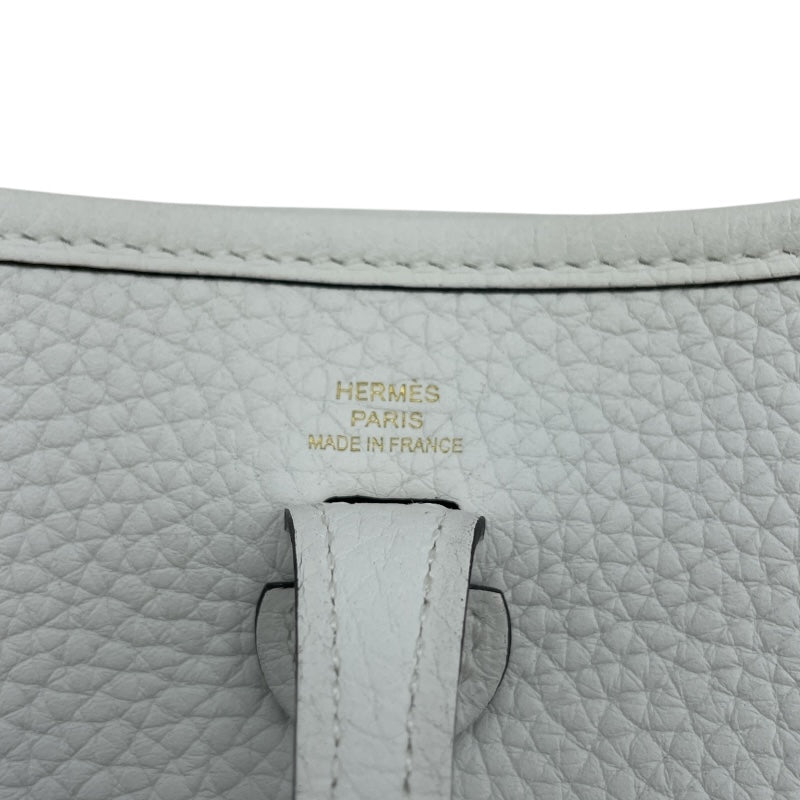 エルメス HERMES エヴリンTPM B刻 ニューホワイト GD金具 トリヨン レディース ショルダーバッグ