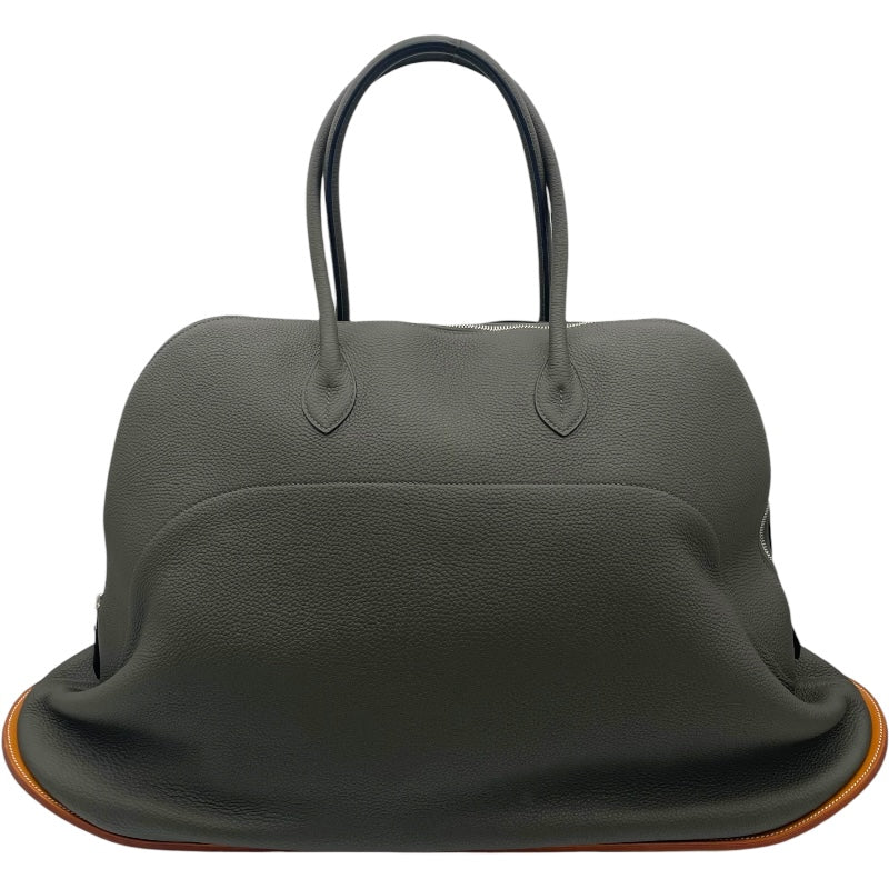 エルメス HERMES ボリードスケート65 B刻印 ヴェールグリス シルバー