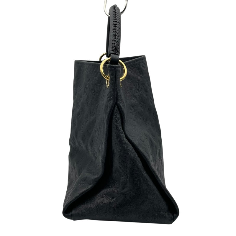 ルイ・ヴィトン LOUIS VUITTON アーツィーMM M93448 ブラック モノグラム・アンプラント レディース ショルダーバッグ