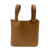 エルメス HERMES ピコタンロックMM K刻 ゴールド シルバー金具 トリヨンクレマンス レディース ハンドバッグ