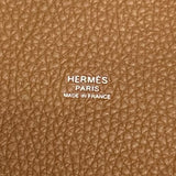 エルメス HERMES ピコタンロックMM K刻 ゴールド シルバー金具 トリヨンクレマンス レディース ハンドバッグ