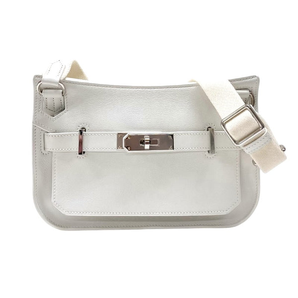 エルメス HERMES ジプシエールミニ W刻 ニューホワイト シルバー金具 スイフト レディース ショルダーバッグ