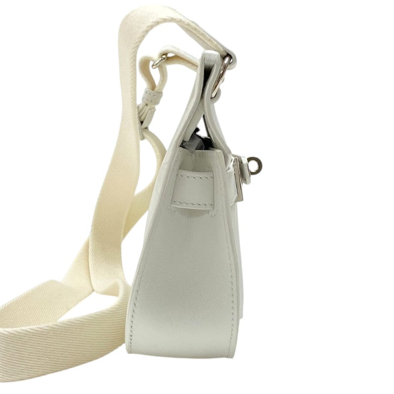 エルメス HERMES ジプシエールミニ W刻 ニューホワイト シルバー金具