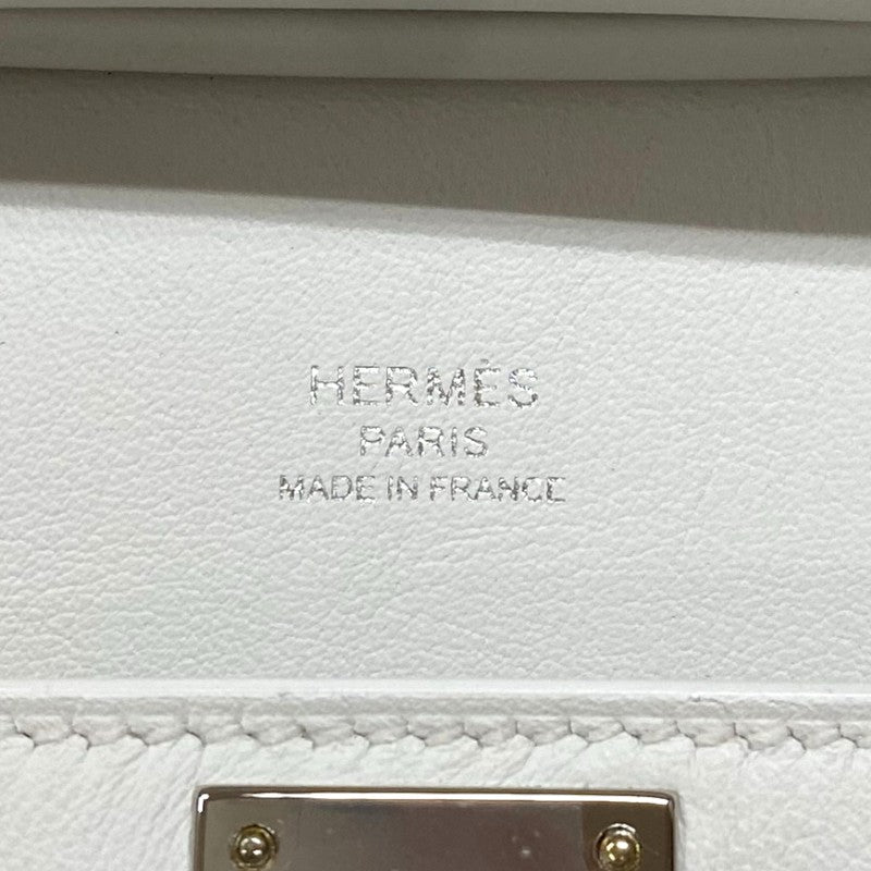 エルメス HERMES ジプシエールミニ W刻 ニューホワイト シルバー金具