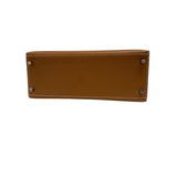 エルメス HERMES ケリー28 外縫い Z刻 ゴールド シルバー金具 マダム レディース ハンドバッグ