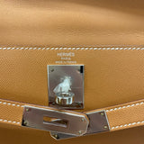 エルメス HERMES ケリー28 外縫い Z刻 ゴールド シルバー金具 マダム レディース ハンドバッグ