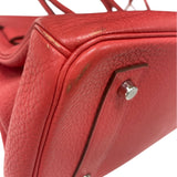 エルメス HERMES ショルダーバーキン42 □N刻印 ブーゲンビリア シルバー金具 トリヨン レディース ハンドバッグ