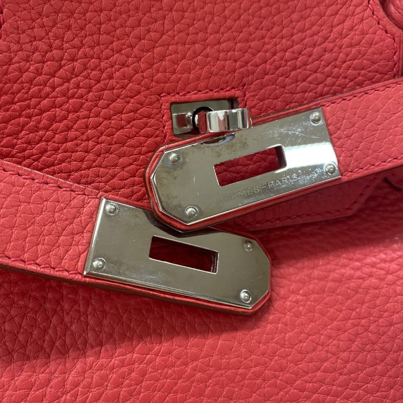 エルメス HERMES ショルダーバーキン42 □N刻印 ブーゲンビリア シルバー金具 トリヨン レディース ハンドバッグ