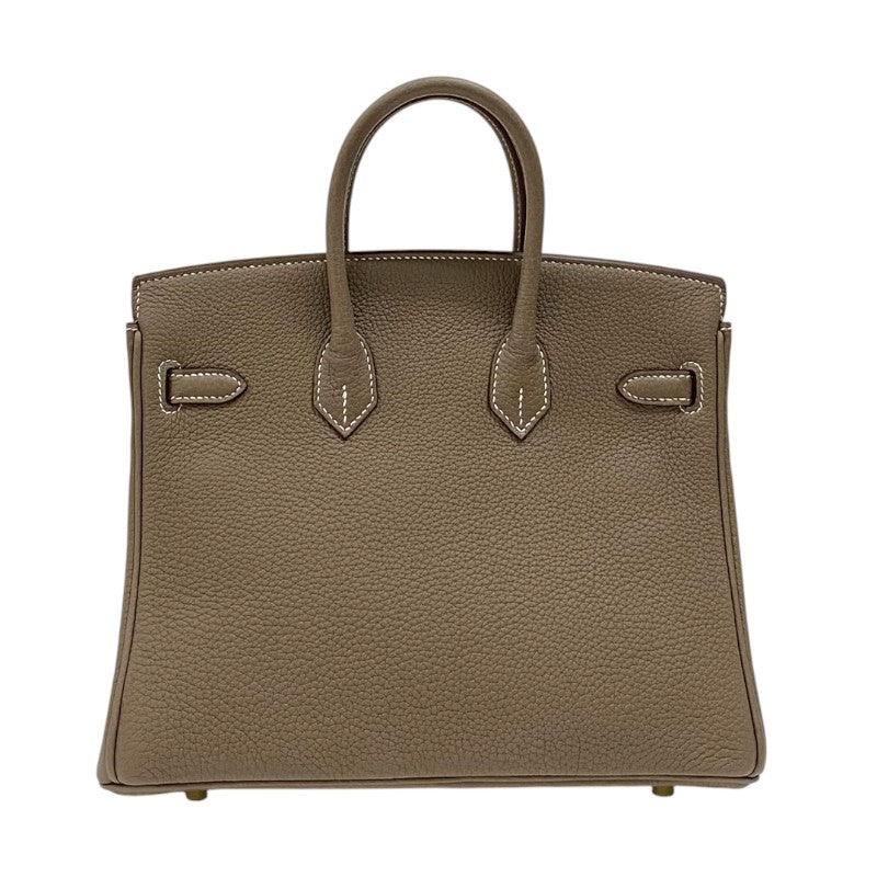 エルメス HERMES バーキン25 K刻 エトゥープ ゴールド金具 トゴ レディース ハンドバッグ