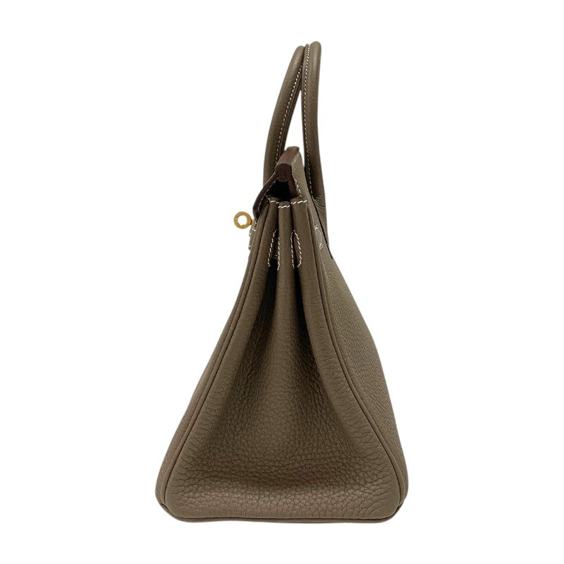 エルメス HERMES バーキン25 K刻 エトゥープ ゴールド金具 トゴ レディース ハンドバッグ