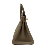 エルメス HERMES バーキン25 K刻 エトゥープ ゴールド金具 トゴ レディース ハンドバッグ