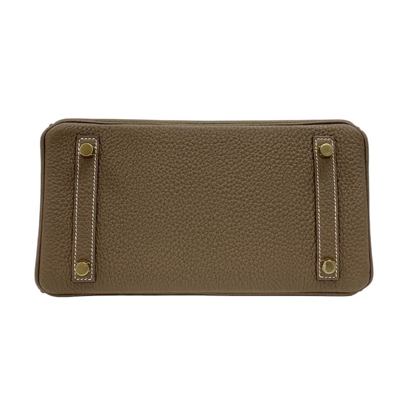 エルメス HERMES バーキン25 K刻 エトゥープ ゴールド金具 トゴ レディース ハンドバッグ