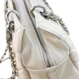 シャネル CHANEL PTTチェーントート A18004 クリーム シルバー金具 キャビアスキン レディース トートバッグ