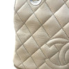 シャネル CHANEL PTTチェーントート A18004 クリーム シルバー金具 キャビアスキン レディース トートバッグ