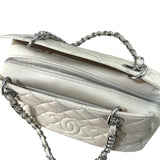 シャネル CHANEL PTTチェーントート A18004 クリーム シルバー金具 キャビアスキン レディース トートバッグ