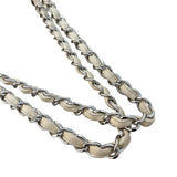 シャネル CHANEL PTTチェーントート A18004 クリーム シルバー金具 キャビアスキン レディース トートバッグ