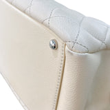 シャネル CHANEL PTTチェーントート A18004 クリーム シルバー金具 キャビアスキン レディース トートバッグ